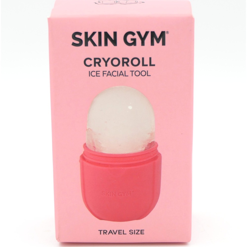 Skin Gym Cryoroll Ice Facial Tool Roller for Face & Neck Travel Size Red